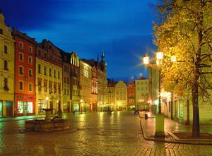 Blick auf den Marktplatz von Schweidnitz (Polen)