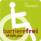 Logo: Barrierefrei - wir helfen gerne