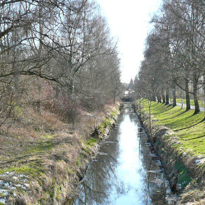 Bild vergr&ouml;&szlig;ern: Renaturierung Rißkanal - vorher