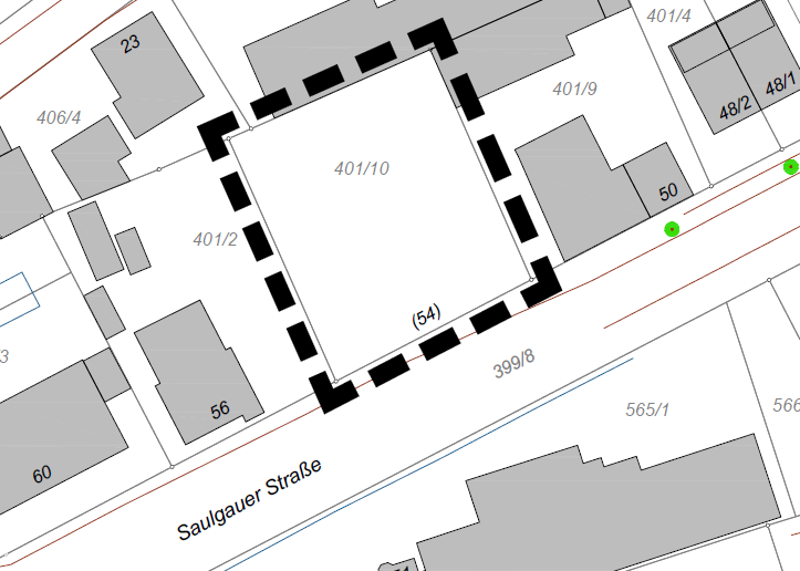 Lageplan Saulgauer Straße 54 - Symbolbild