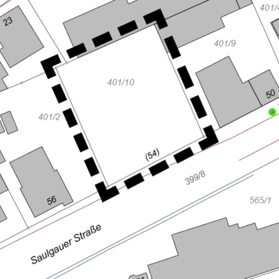 Lageplan Saulgauer Straße 54 - Symbolbild