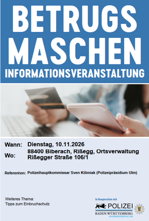 Polizei informiert über Betrugsmaschen