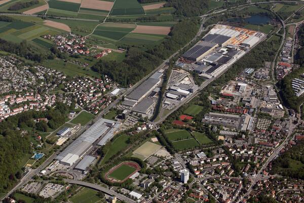 Luftbild Liebherr Biberach